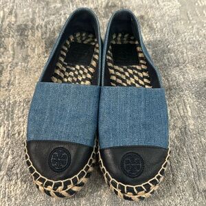 Used Denim Tory Burch espadrilles. Very comfortable and versatile.